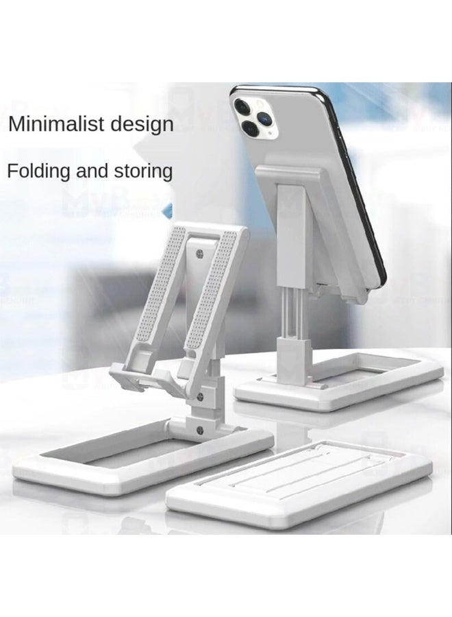 Generic Foldable Adjustable Phone Stand – Portable Desktop Holder with Height & Angle Adjustment, Anti-Slip Pads, Compact Pocket Design – Multicolor - Image 2
