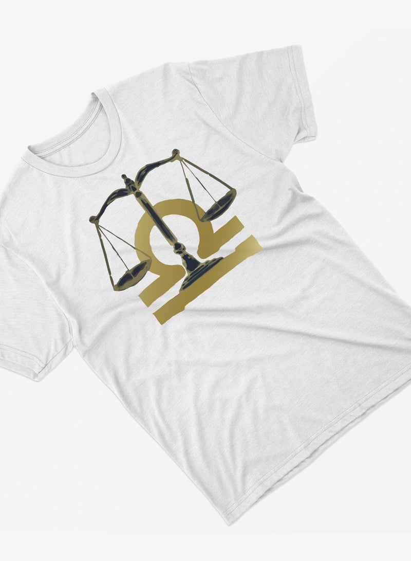 Fashion World Cotton T-shirt Printed with High-quality Libra - Image 2