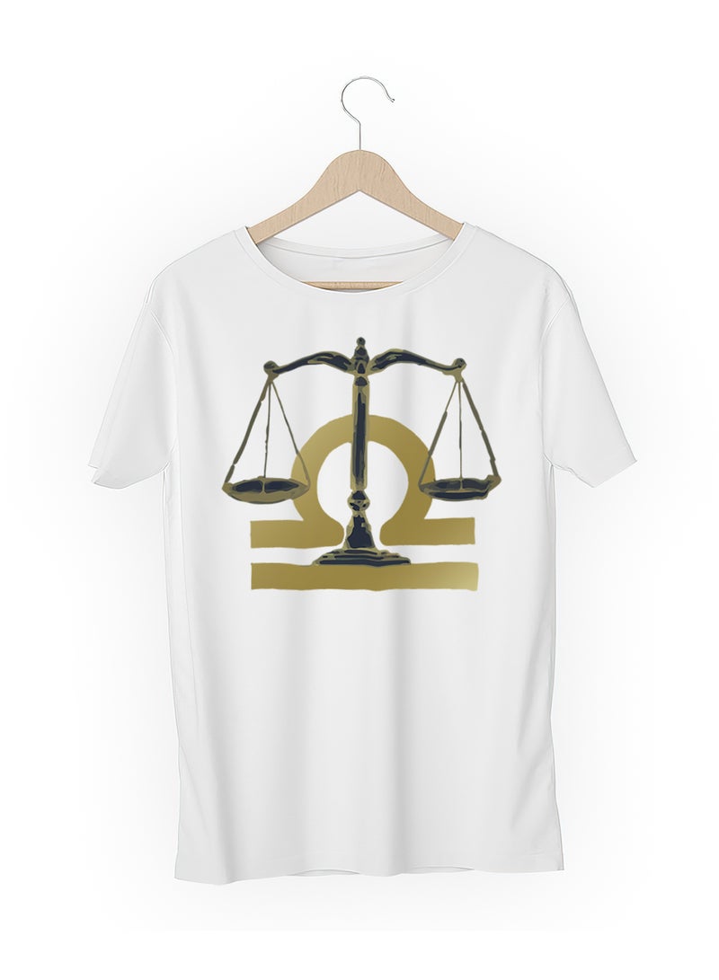 Fashion World Cotton T-shirt Printed with High-quality Libra - Image 3