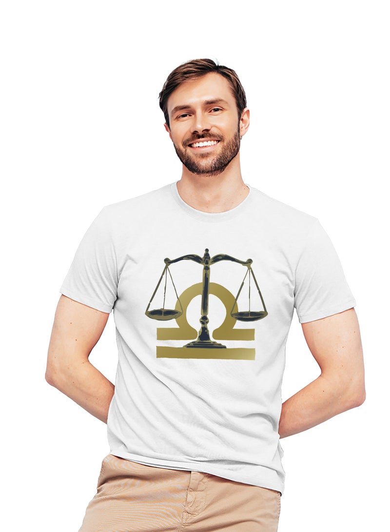 Fashion World Cotton T-shirt Printed with High-quality Libra - Image 1