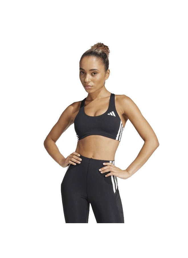 Adidas adidas powerreact train medium support 3-stripes women bra  - Image 3
