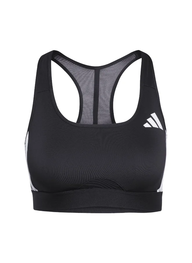 Adidas adidas powerreact train medium support 3-stripes women bra