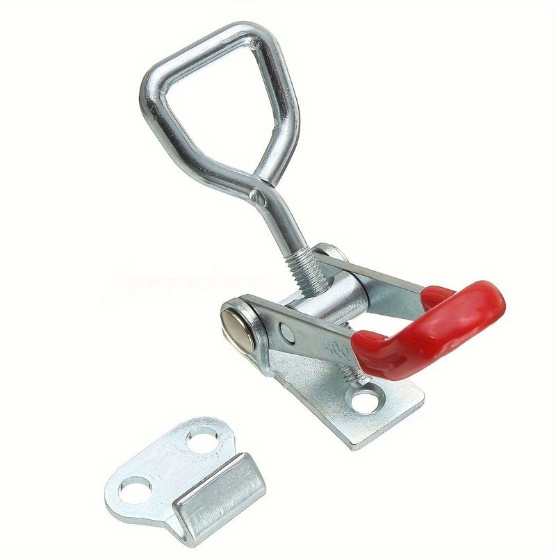 Heavy Duty Iron Adjustable Buckle Quick Clamp Red Grip 3.5 Inch - Image 3
