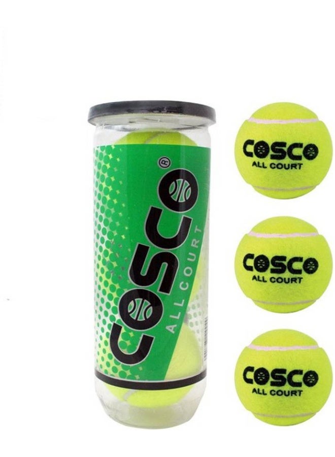 COSCO COSCO Max Power Tennis Racquet Combo Kit - 1 Tennis Racquet, 1 Box Tennis Ball " 3 Ball", 2 Wrist Band Tennis Kit - Image 2