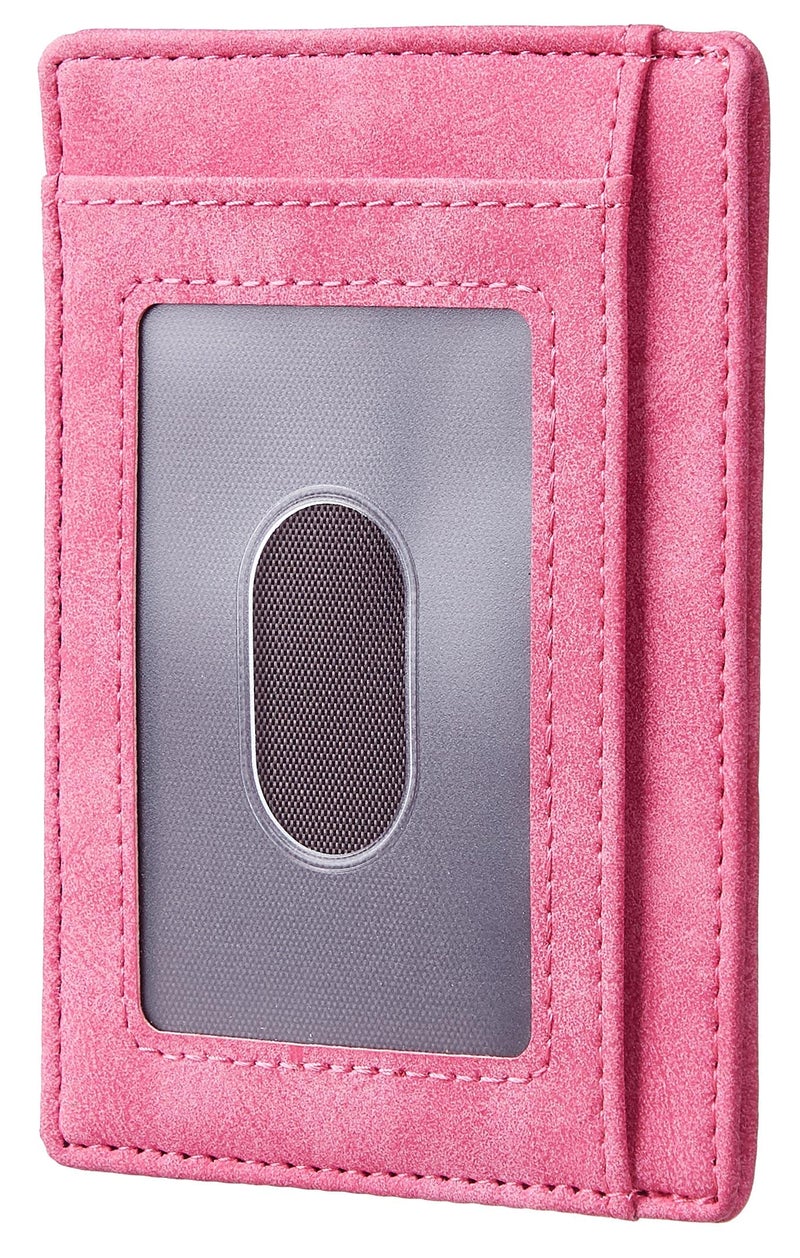 Travelambo Slim Wallet Front Pocket Minimalist Leather RFID Blocking Medium Size - Image 3