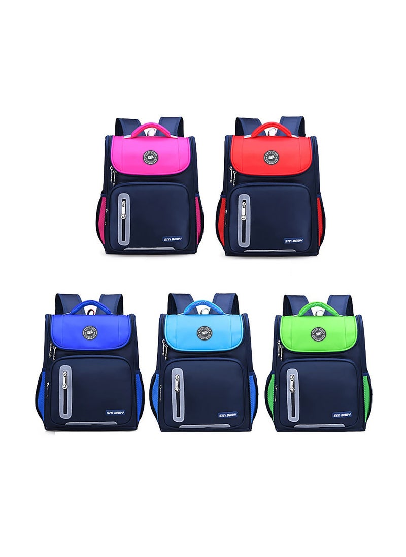 Eazy Kids - Ergonomic School Bag - Red Blue - Image 1