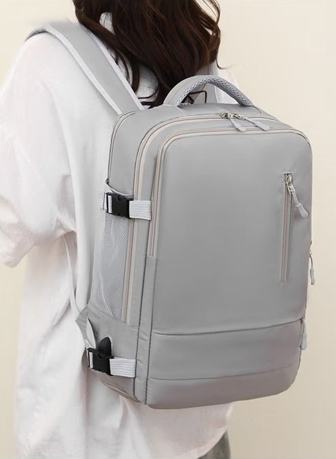 Canway Unisex Functional Backpack with Large Capacity Storage Scientific Storage Simple Style Short Distance Travel Bag Student Backpack Laptop Bag - Image 2