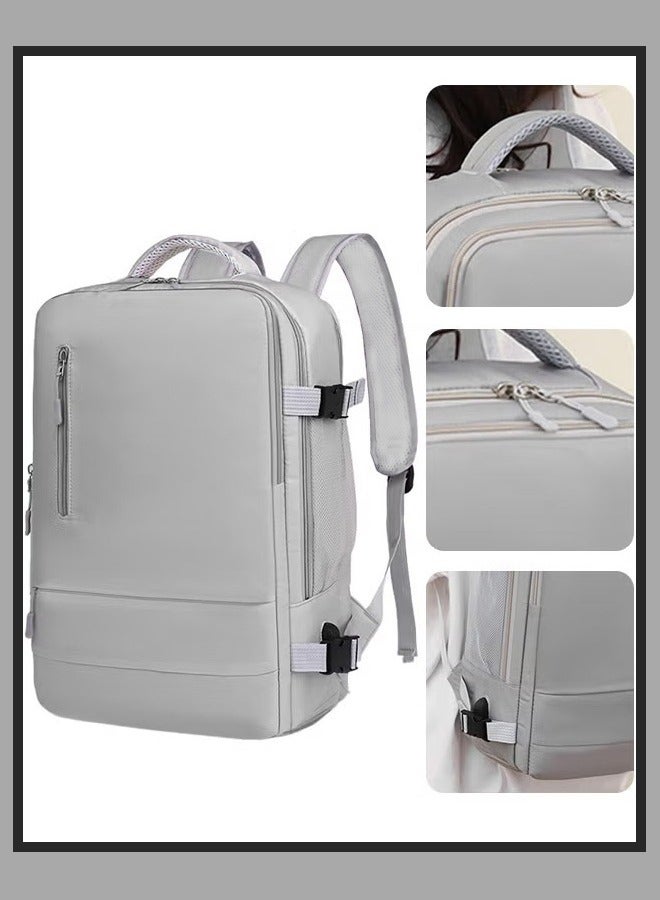 Canway Unisex Functional Backpack with Large Capacity Storage Scientific Storage Simple Style Short Distance Travel Bag Student Backpack Laptop Bag - Image 1