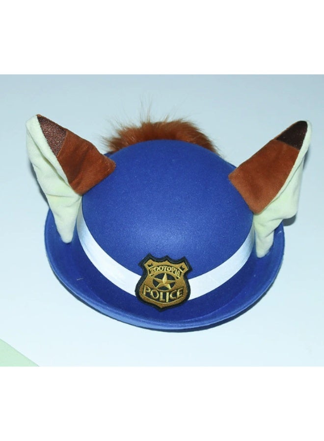 NIBEMINENT Movie Zoo Officer Nick Wilde Cosplay Costume Green Shirt Jacket Police Suit and Hat For Girl Halloween Party Carnival Outfit - Image 4