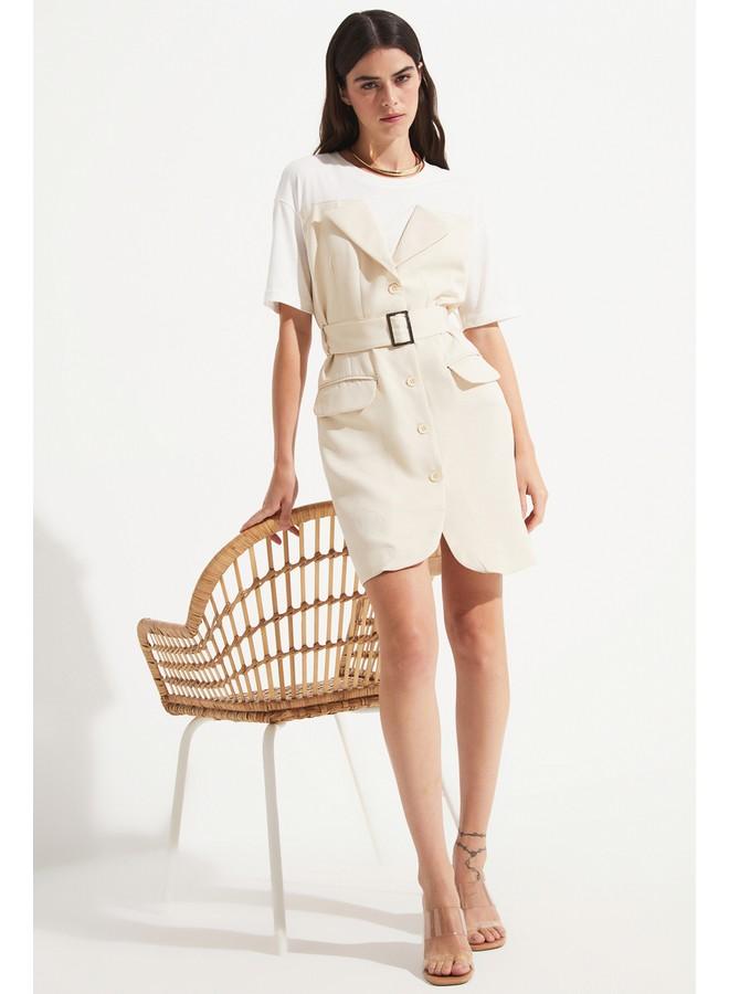 JUNE Belted Blazer Dress - Image 4