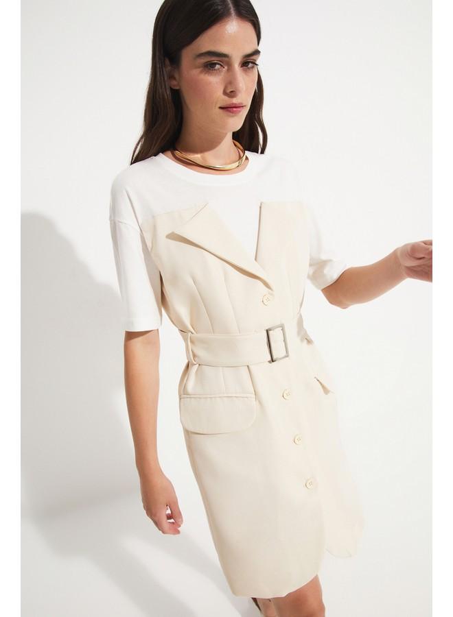 JUNE Belted Blazer Dress - Image 1