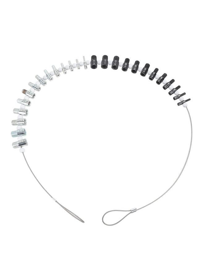 Thoraya - Nut and Bolt Thread Checker 12 Metric Size High Accuracy Thread Identifier Gauges for Checking Fixed Bolt Threaded Hole - Image 1