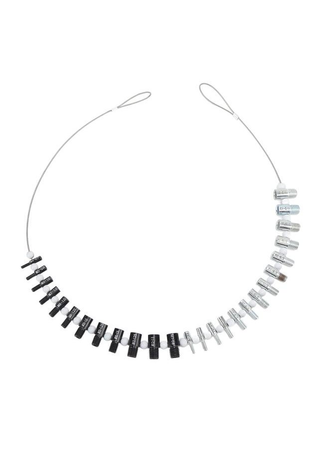 Thoraya - Nut and Bolt Thread Checker 12 Metric Size High Accuracy Thread Identifier Gauges for Checking Fixed Bolt Threaded Hole - Image 1
