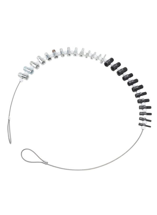Thoraya - Nut and Bolt Thread Checker 12 Metric Size High Accuracy Thread Identifier Gauges for Checking Fixed Bolt Threaded Hole - Image 1
