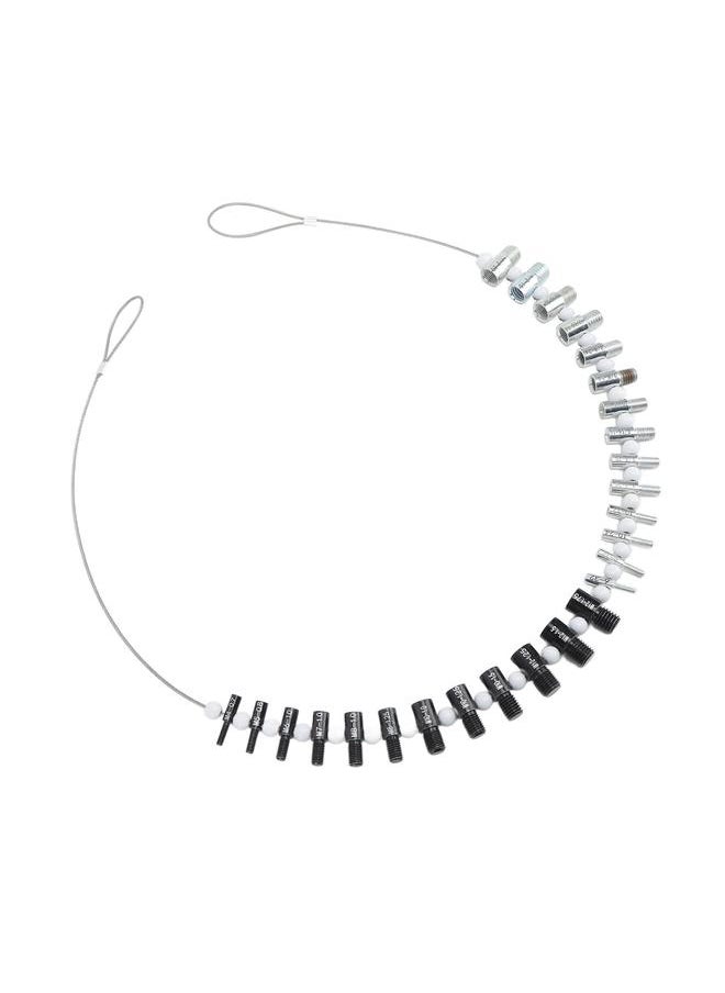 Thoraya - Nut and Bolt Thread Checker 12 Metric Size High Accuracy Thread Identifier Gauges for Checking Fixed Bolt Threaded Hole - Image 1