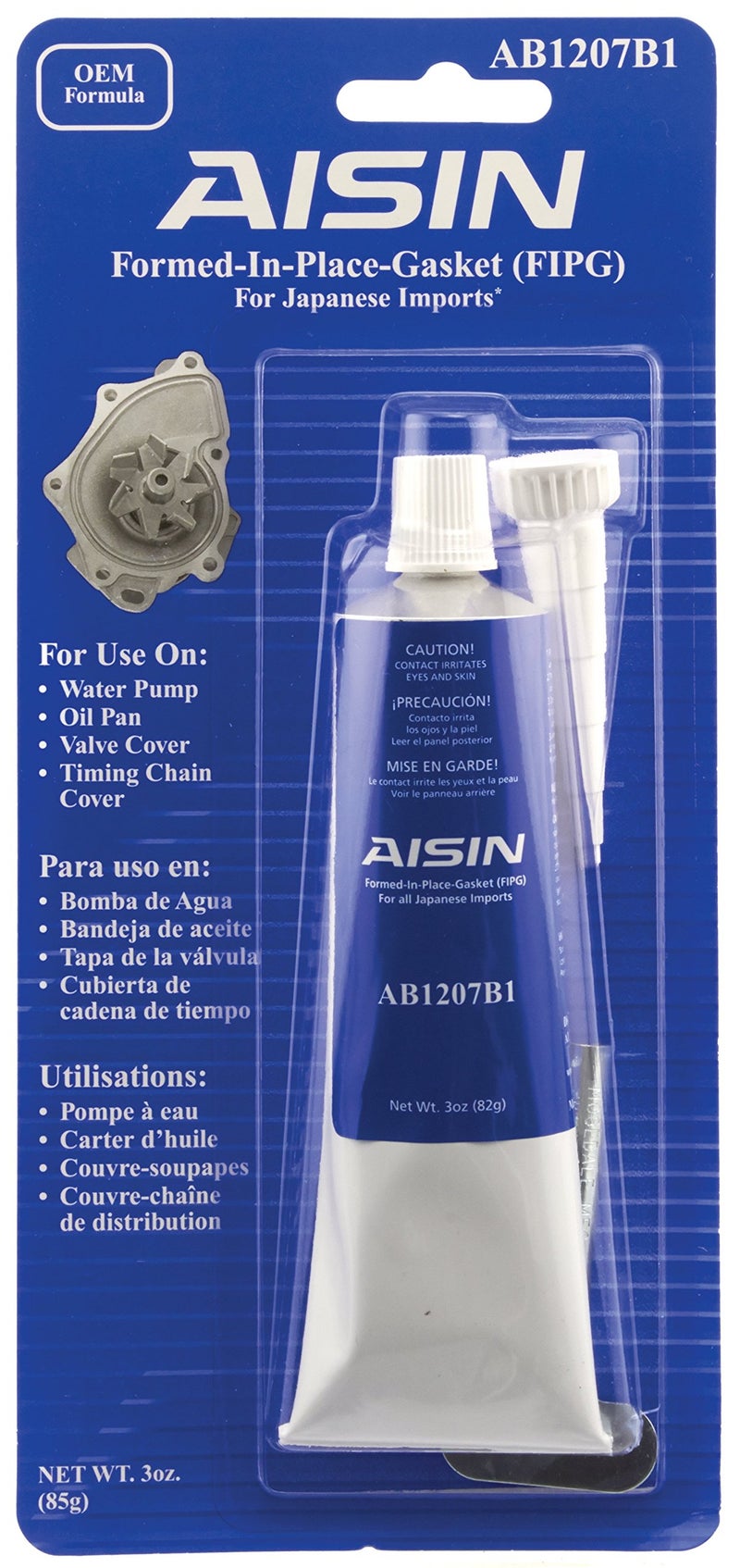 AISIN AB1207B1 Black Form-In-Place Gasket Sealant - 3oz. Tube - Image 4