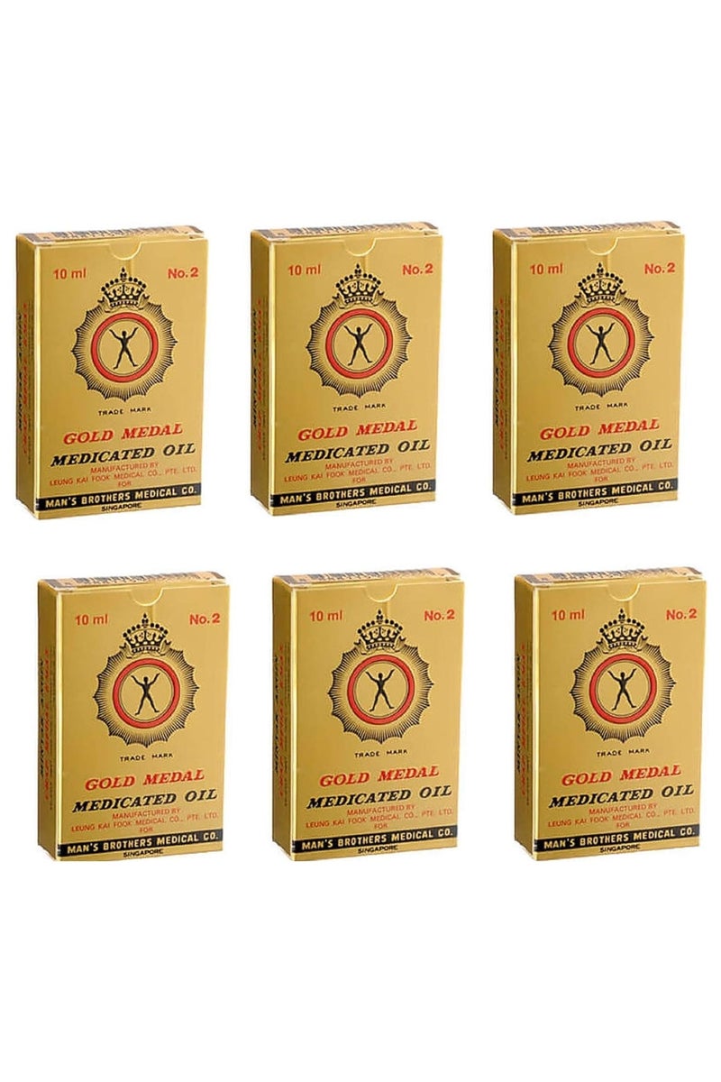 جولد ميدال زيت مسكن للألم طبي 10 مل (عبوة من 6 قطع) - Image 1