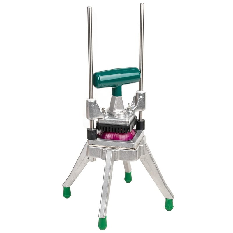 Restaurantware Met Lux 14 Inch Vegetable Dicer 1 Stainless Steel Blades Onion Chopper  With Handle Heavy Duty Aluminum Vegetable Cutter For Dicing Chopping Or Cutting For Kitchen