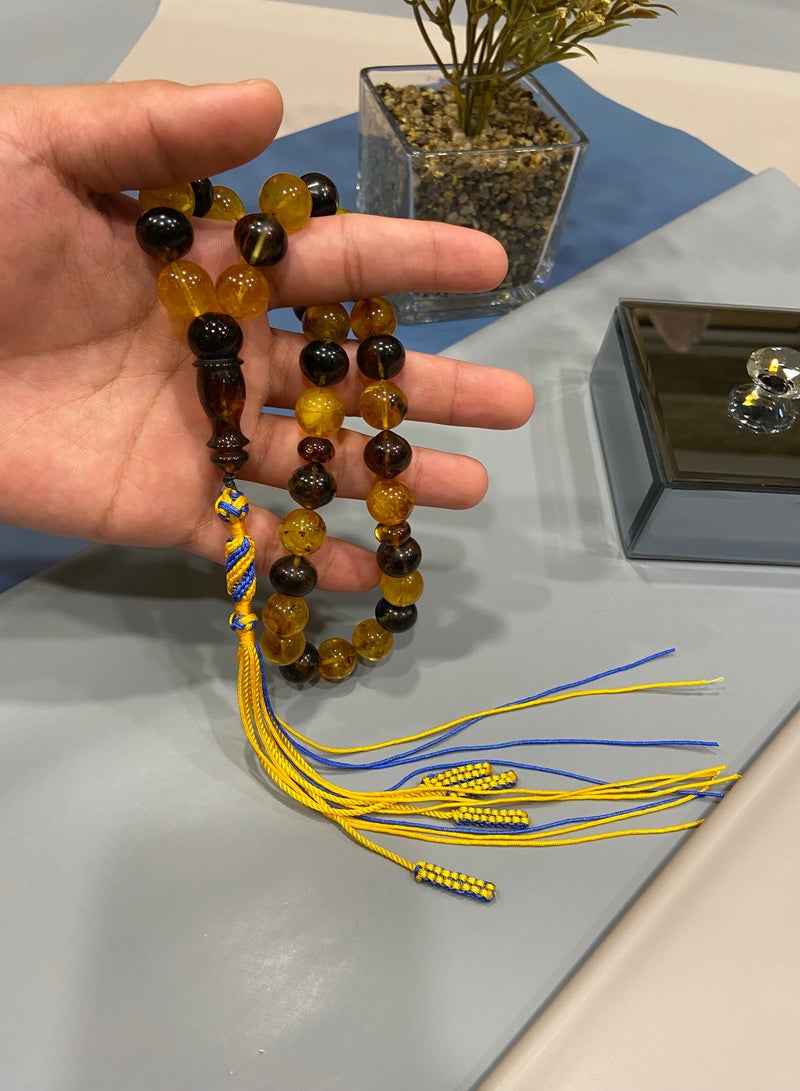 Top Quality Natural Baltic Amber Prayer Beads For Men 33 Beads - Image 5