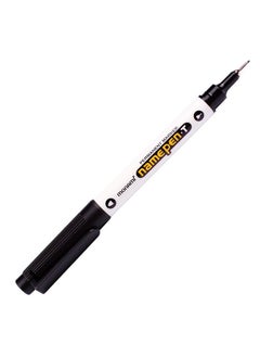 Monami Permanent Ink Marker Name Pen (T) Twin Liner Black (Pack Of 12 Markers)  - Image 3