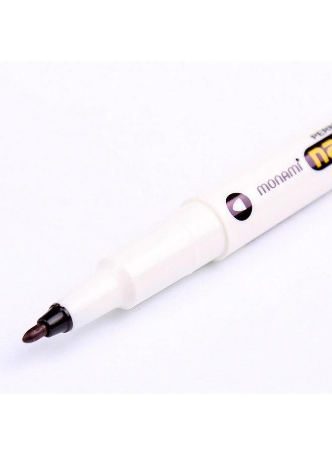 Monami - Permanent Ink Marker Name Pen (T) Twin Liner Black (Pack Of 12 Markers) - Image 1