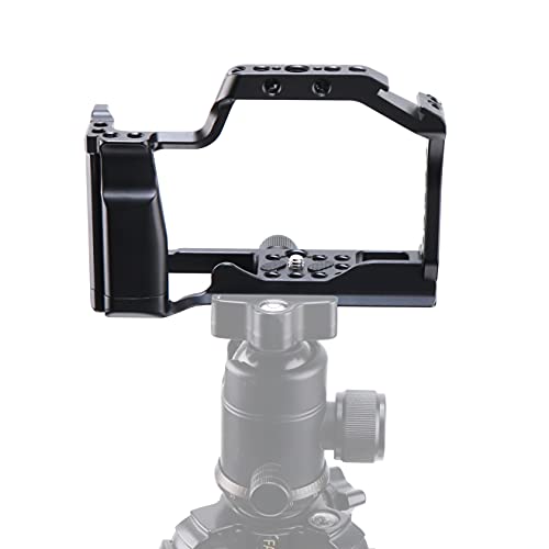 Hersmay EOS M50 Mark II Camera Cage for Canon EOS M50II M50 M5 Mirrorless Vlogging Camera Kit with Cold Shoe,Handle Locating Holes,Multiple 1/4" 3/8" Screw Holes - Image 2