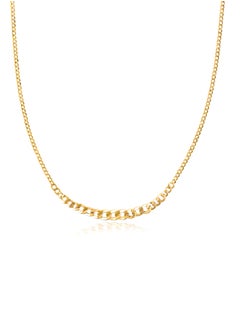 18K Gold Herringbone Chain Necklace