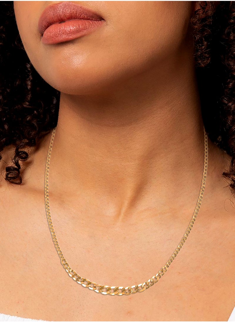 BAFLEH JEWELLERY - 18K Gold Herringbone Chain Necklace - Image 1