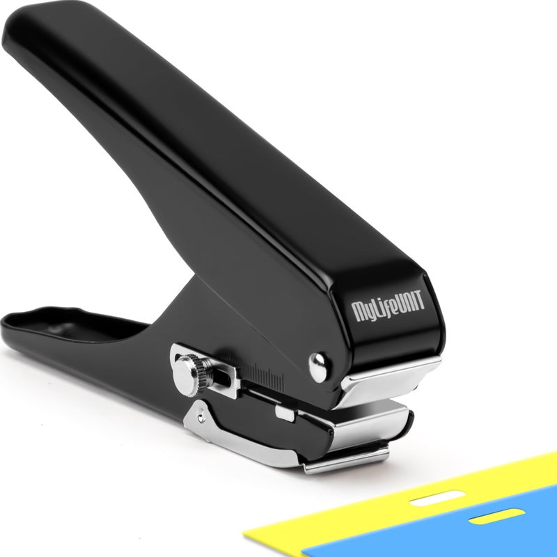 MyLifeUNIT Badge Hole Punch Slot Puncher for Id Card PVC Slot and Paper HeavyDuty Hole Punch for Pro Use