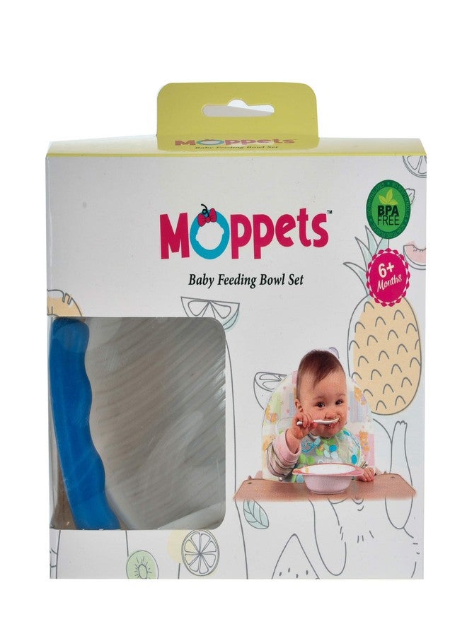 Moppets 2 Pc Baby Feeding Bowl Set (Blue) - Image 5