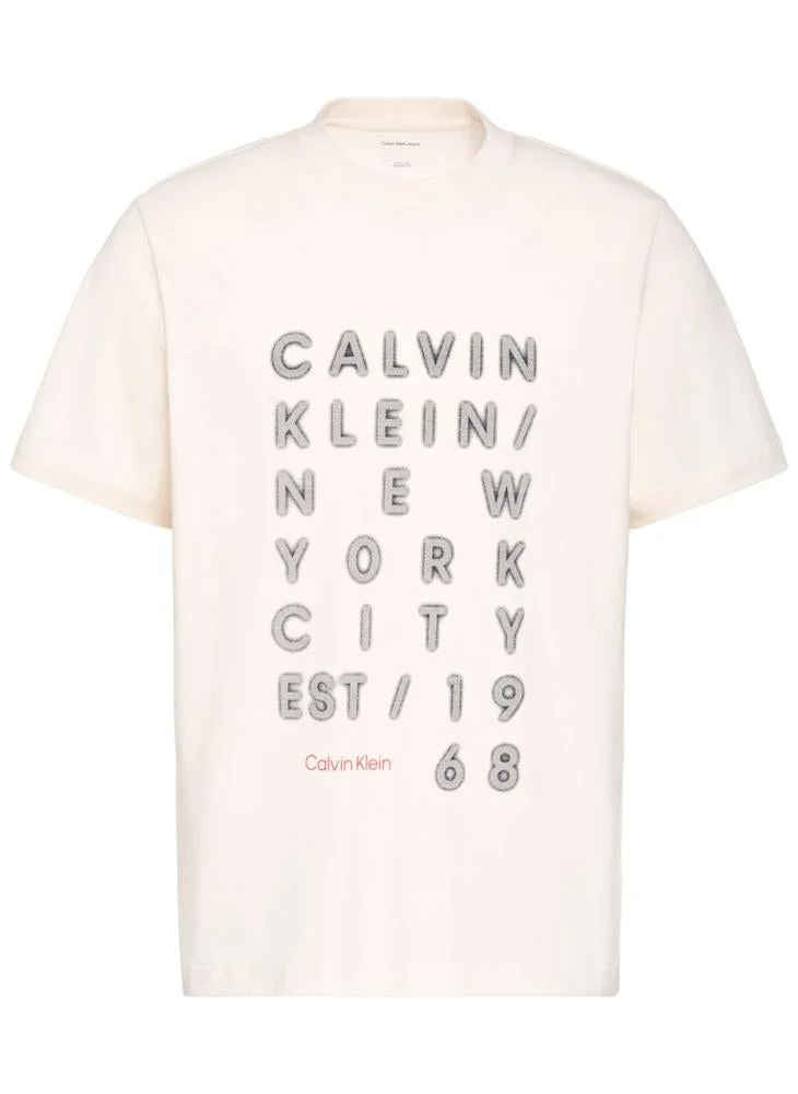 Calvin Klein Jeans  Graphic Crew Neck T-shirt for Men | Best Price UAE