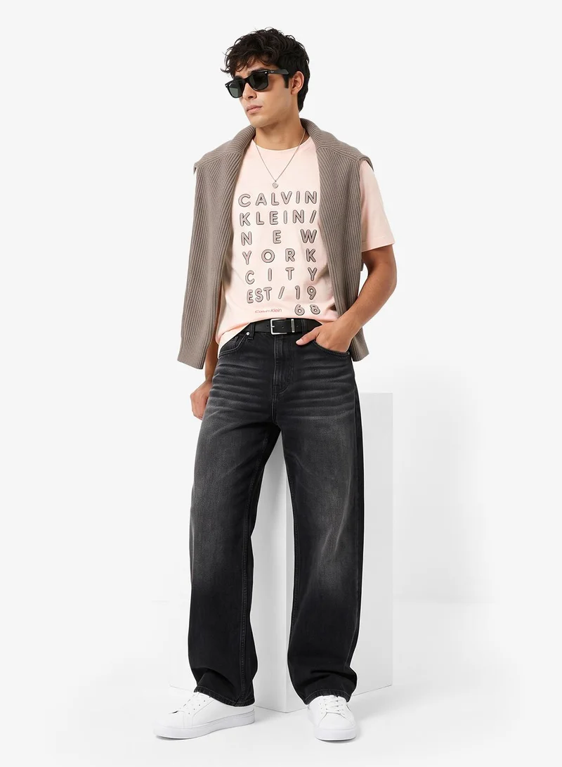 Logo Graphic High Neck T-Shirt