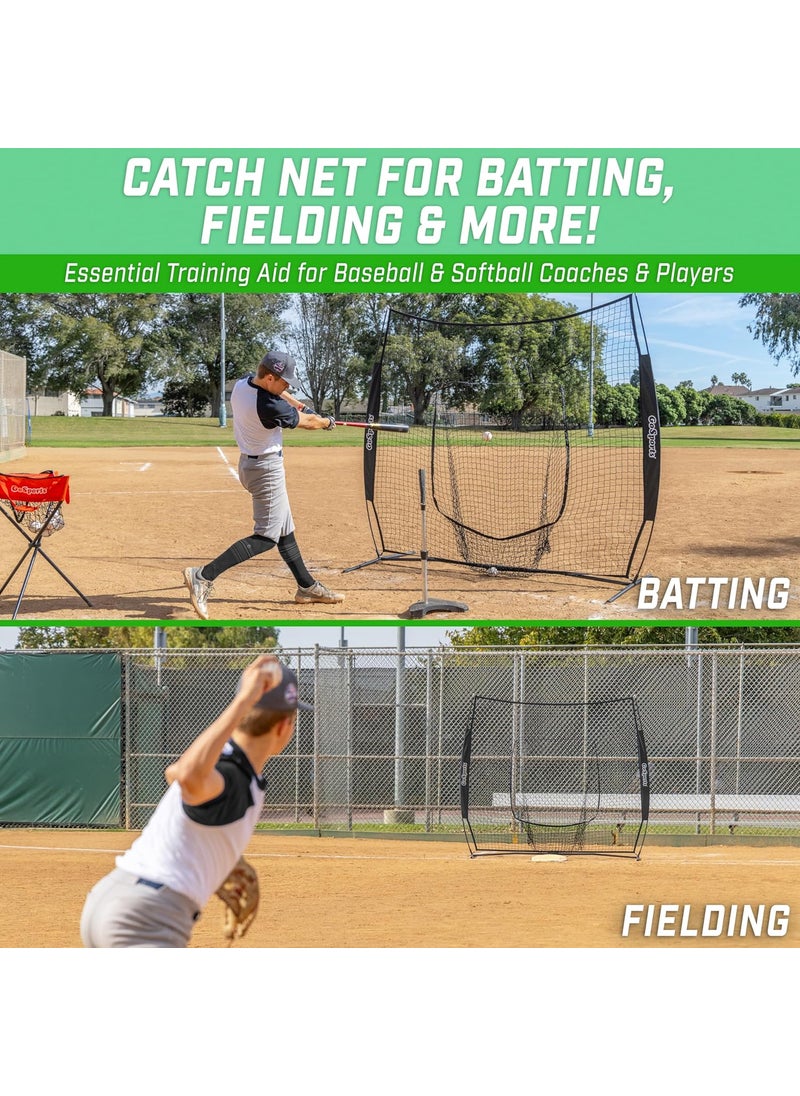 GoSports GoSports 7x7 ft Baseball  Softball Nets  Available in Team Colors  Batting  Pitching Net with Strike Zone  - Image 2