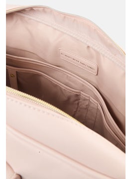 C. Wonder Women Embellished Logo Quilted Travel Bag 32 H x 48 L x 16 W cm, Blush Pink  - Image 5
