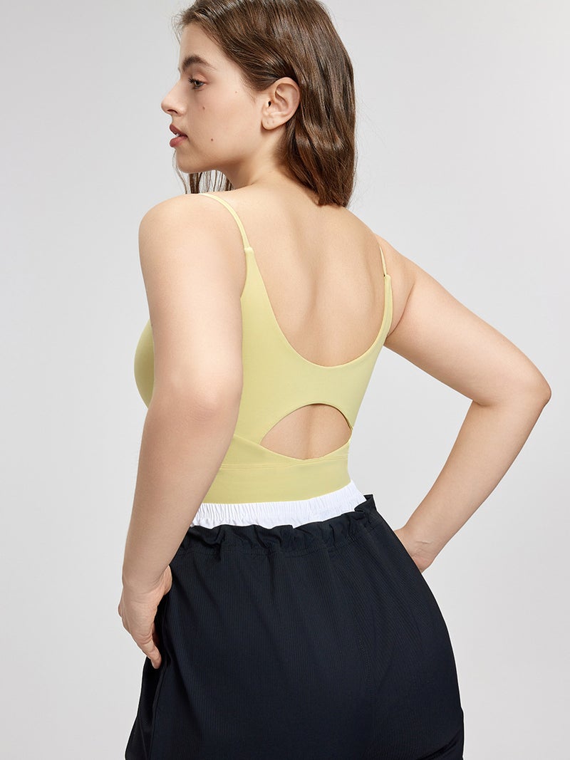 Naked Plus Size Yoga Suit Vest with Chest Pad – Slimming Camisole for Pear-Shaped Women - Image 5
