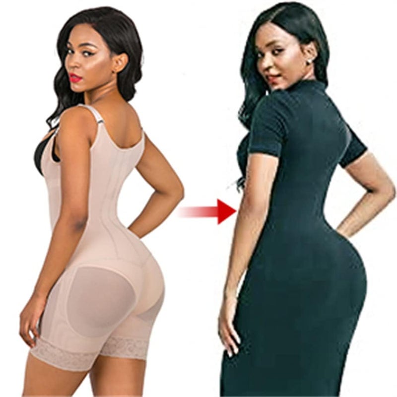 Luckam Women Bodysuits,  Beige Shapewear for Women Body Shaper Slimming Shapewear Flat Stomach Corset Shaping Panties - Image 3