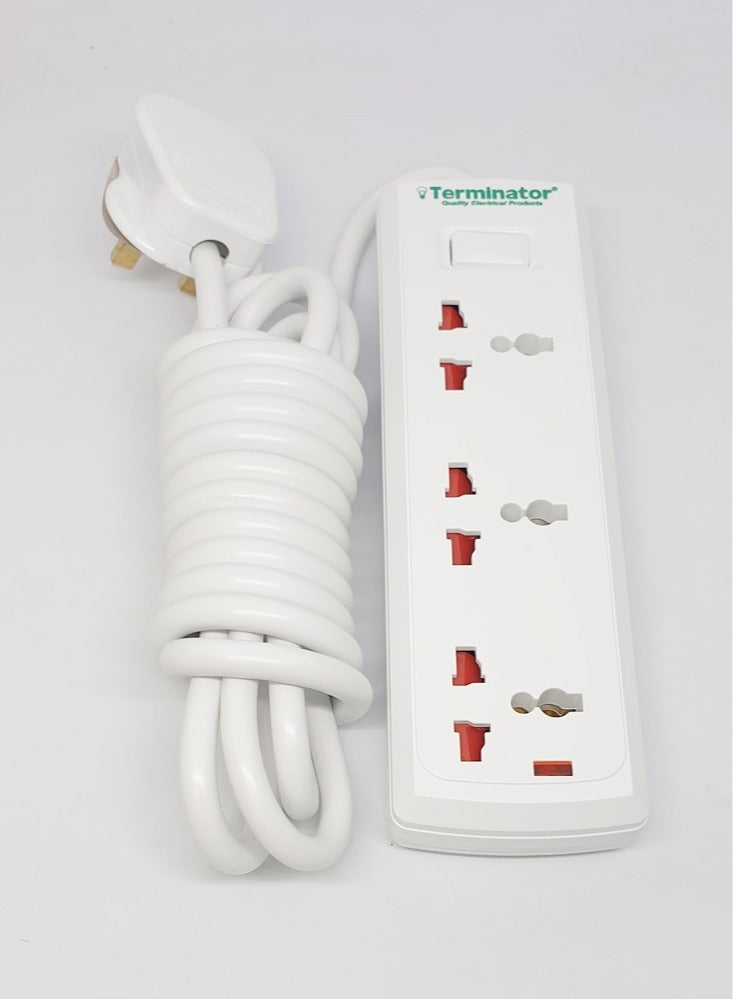 Terminator Universal Power Extension 3 Socket 3Meter Cable - Image 3