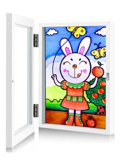Kids Art Frames, Front Opening and Changeable Picture Display for A4 Art-Work, Storage Crafts, Drawing, Hanging Art, 8.3x11.8 (White, 1 Pack)