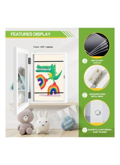 Y&D Kids Art Frames, Front Opening and Changeable Picture Display for A4 Art-Work, Storage Crafts, Drawing, Hanging Art, 8.3x11.8 (White, 1 Pack)  - Image 4