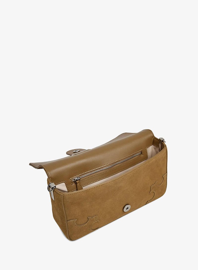 PINKO Logo Detail Flap Over Shoulder Bag - Image 5