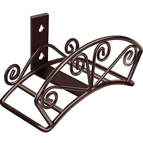 TomCare Garden Hose Holder Heavy Duty Water Hose Holder Solid Metal Hoses Hanger Wall Mount Decorative Durable Garden Hoses Storage Hose Reel Hose Organizer for Outside Yard, Bronze - Image 1