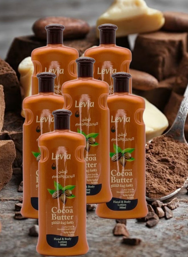 ليفيا 6 قطع لوشن جسم بزبدة الكاكاو 500مل - Image 1