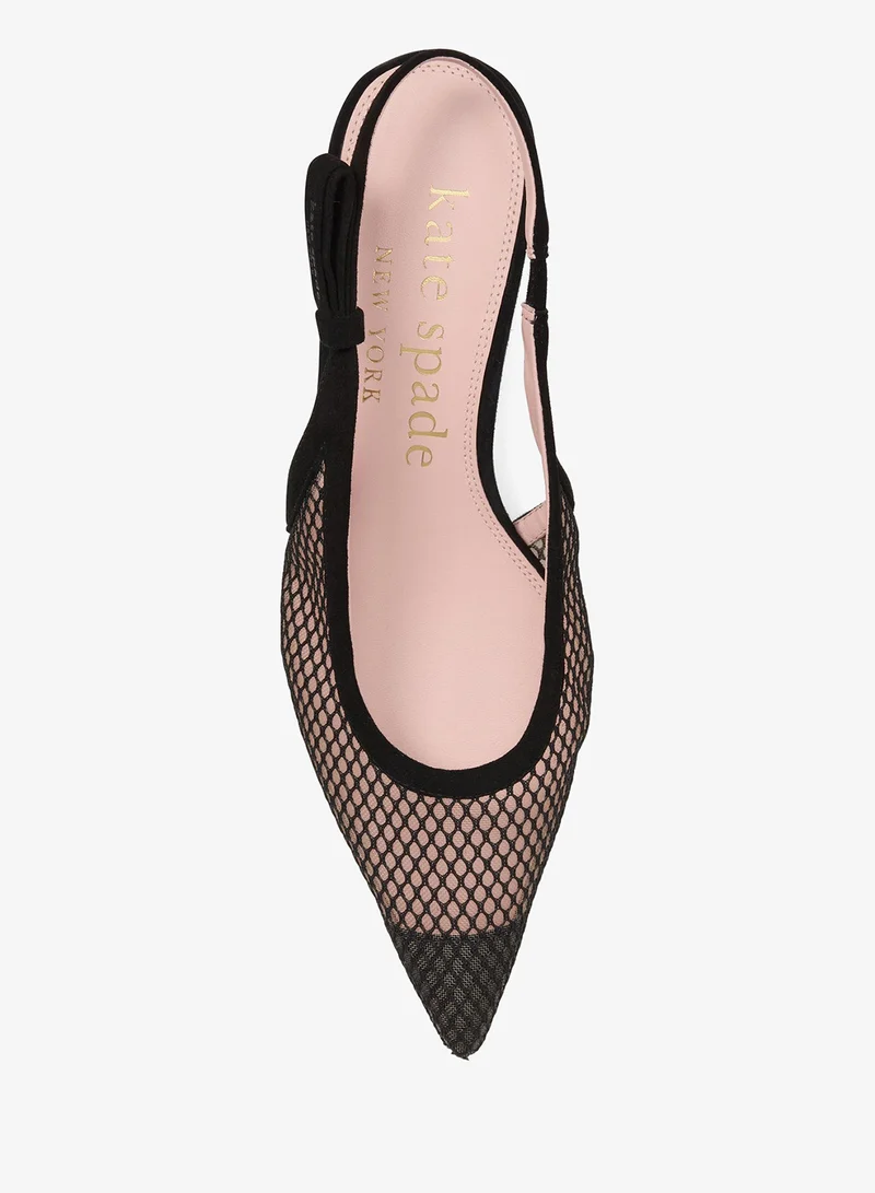 Kate Spade Riley Mesh Slingback Kitten Heel Pumps