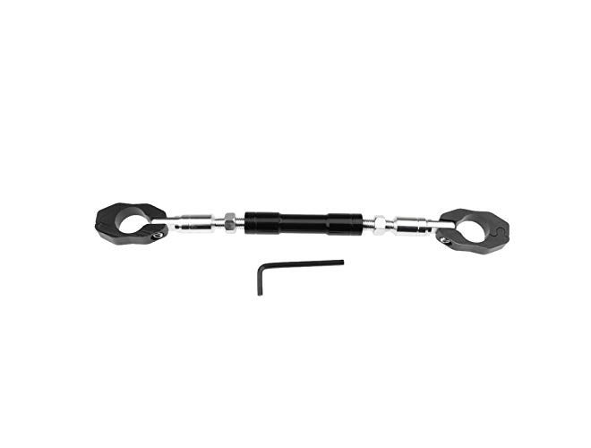 Gear Up Universal Adjustable Motorcycle Handlebar/Handle Rod Cross Bar for TVS Apache RTR 160 4V (Black) - Image 1