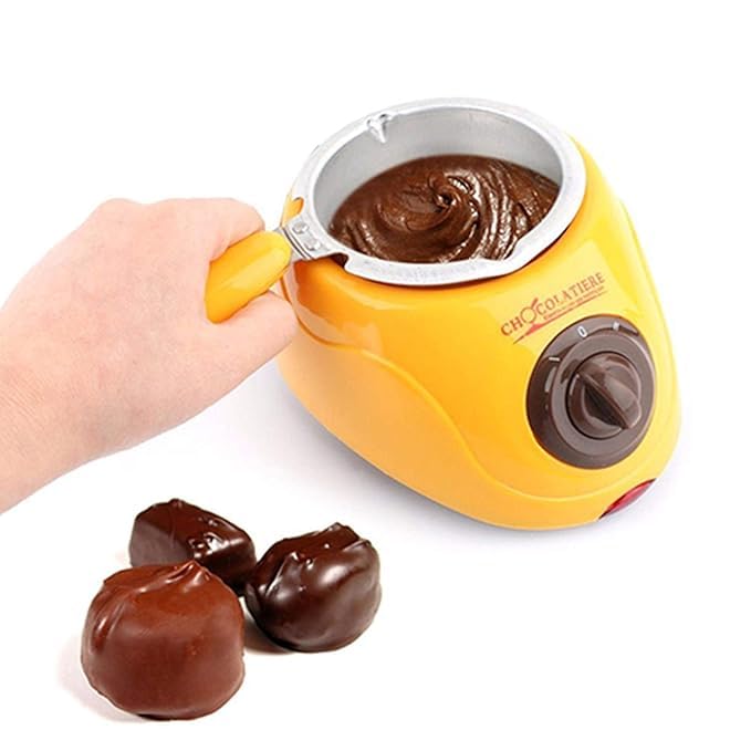 PRISO PRISO Chocolatiere Electric Chocolate Maker Melting Pot Kitchen DIY Baking And Pastry Tools Handmade Chocolate Cake and Sweet Dessert Maker Machine with Reusable Mould  - Image 1