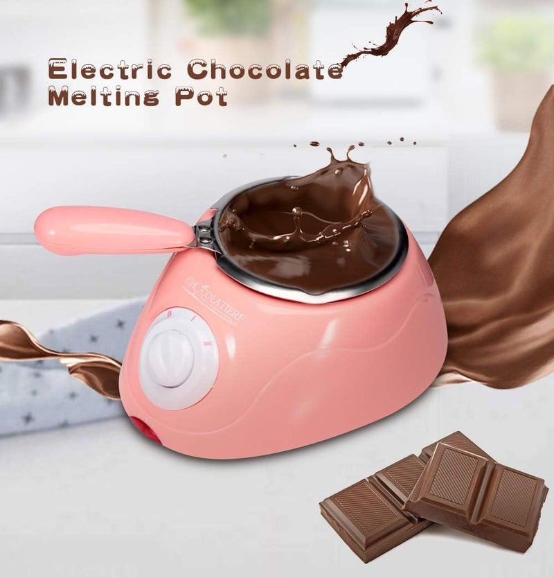 PRISO PRISO Chocolatiere Electric Chocolate Maker Melting Pot Kitchen DIY Baking And Pastry Tools Handmade Chocolate Cake and Sweet Dessert Maker Machine with Reusable Mould  - Image 5