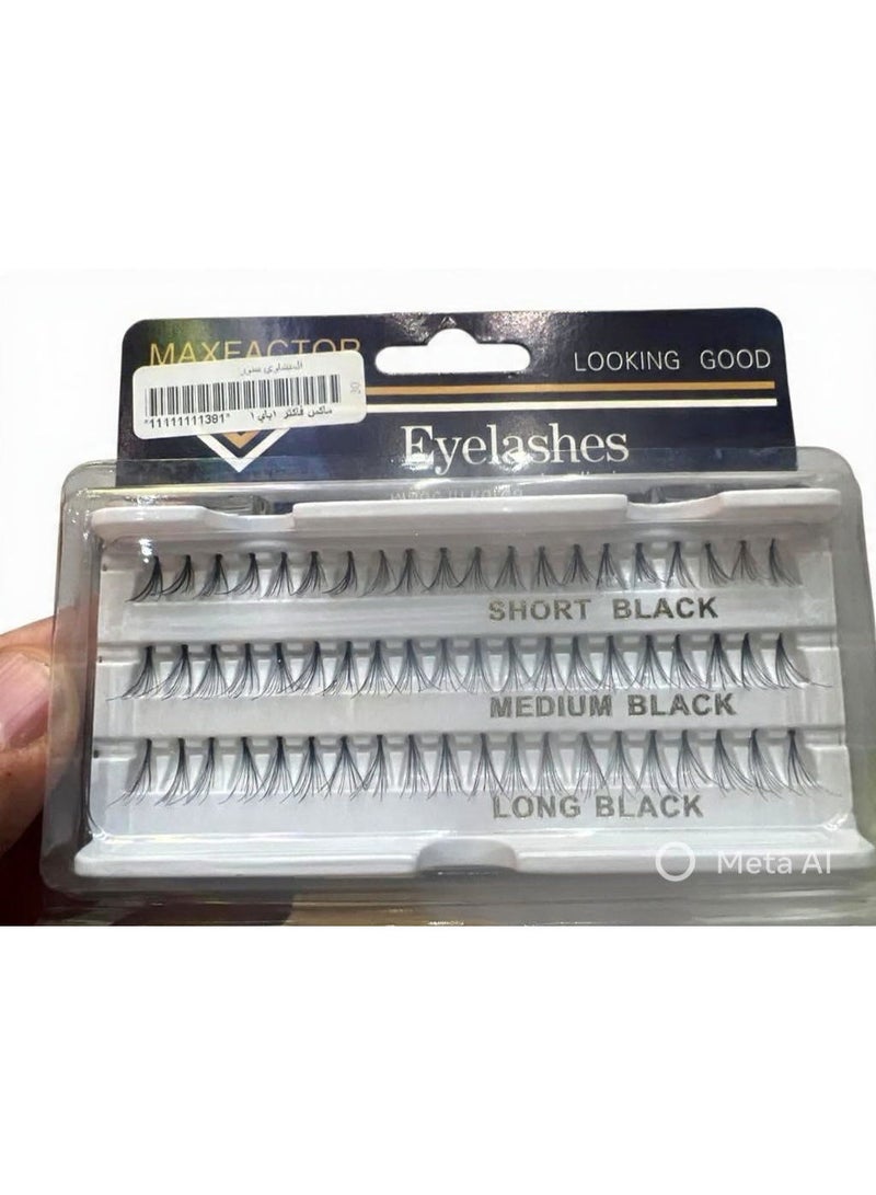 Individual eyelashes, 60 natural mink hairs, lightweight and soft to the touch, C curl - Image 2