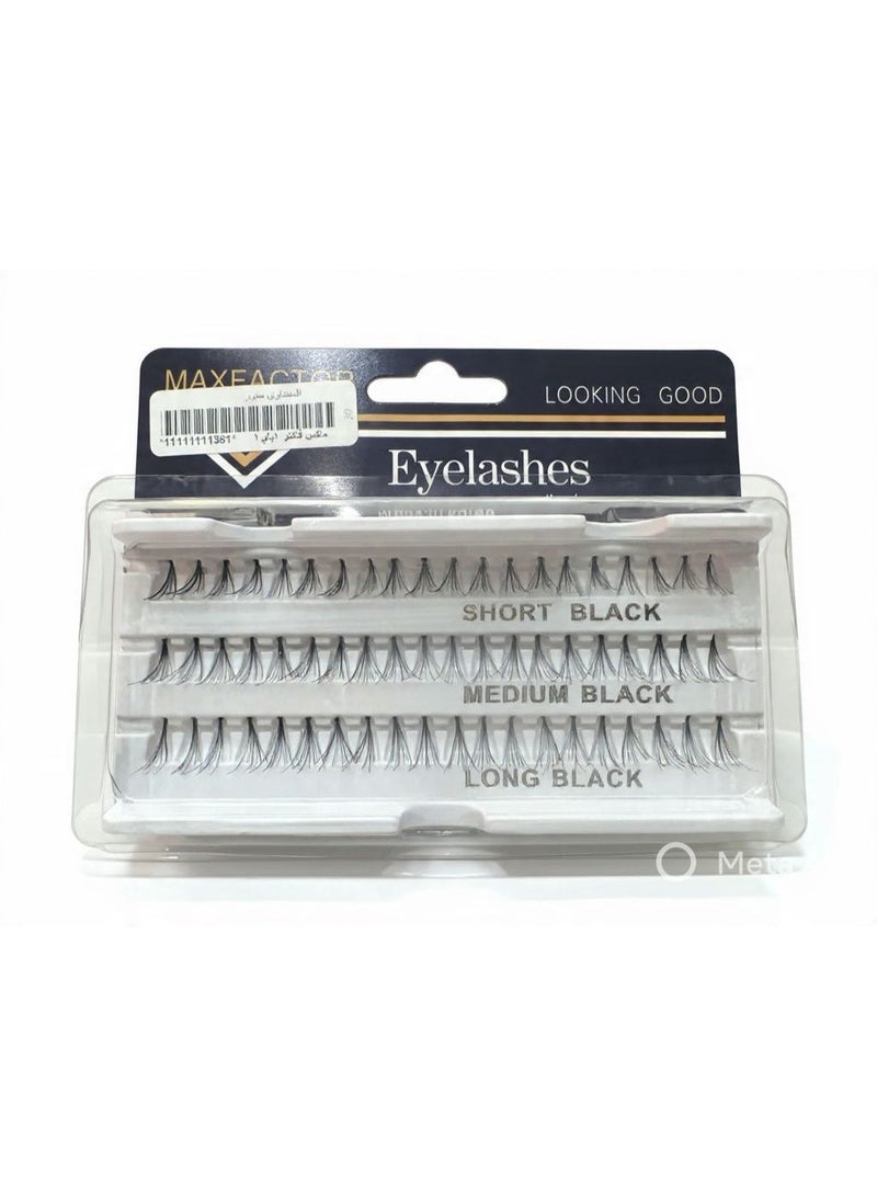Individual eyelashes, 60 natural mink hairs, lightweight and soft to the touch, C curl - Image 1