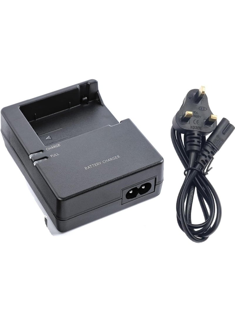 Generic - LC-E8C Battery Charger 550D 600D 650D 700D Compatible with EOS Rebel Compatible with DSLR Camera Model T2i T3i T4i T5i X4 Black with Power Supply Cord Wire - Image 1