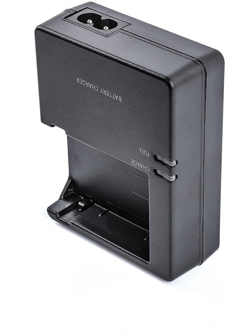 Generic - LC-E8C Battery Charger 550D 600D 650D 700D Compatible with EOS Rebel Compatible with DSLR Camera Model T2i T3i T4i T5i X4 Black with Power Supply Cord Wire - Image 1